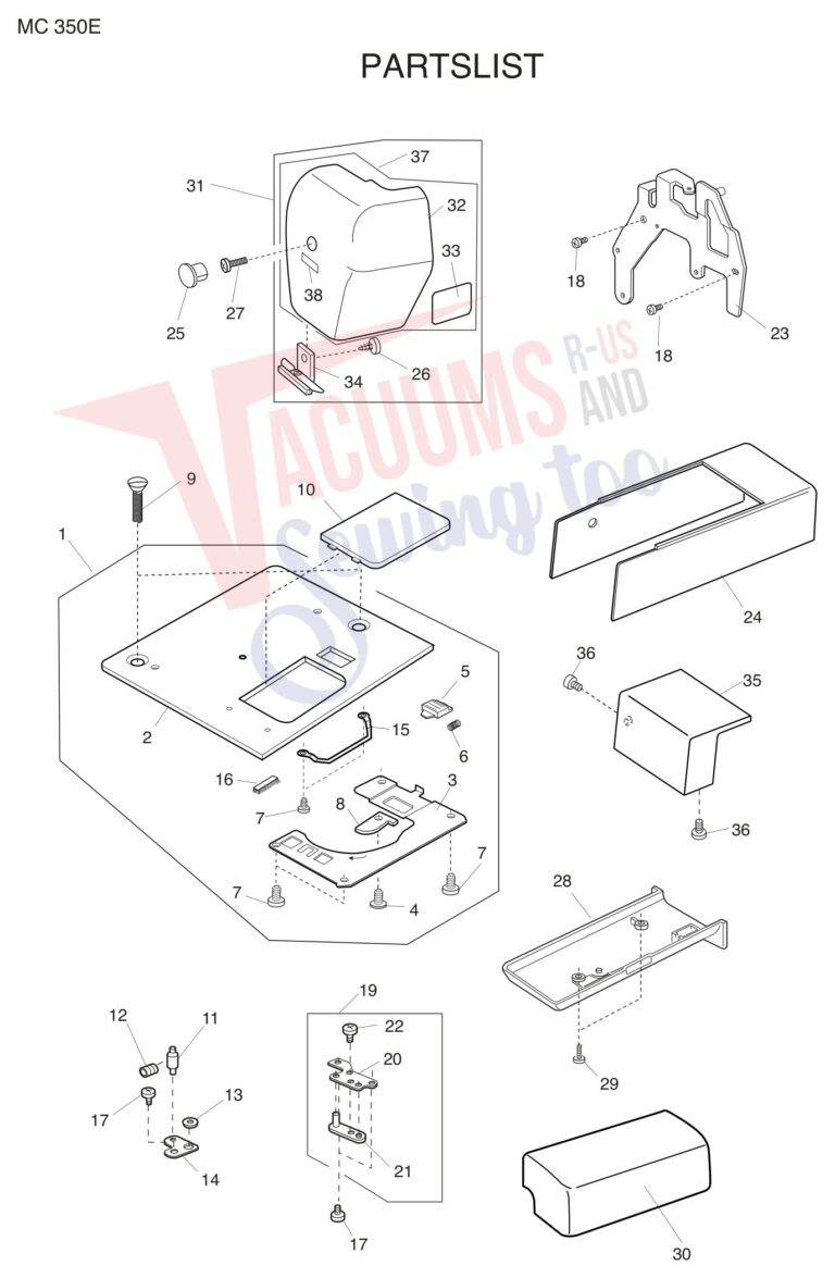 Janome 350E schematic page 1 preview