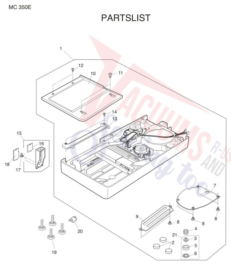 Janome 350E schematic page 3 preview