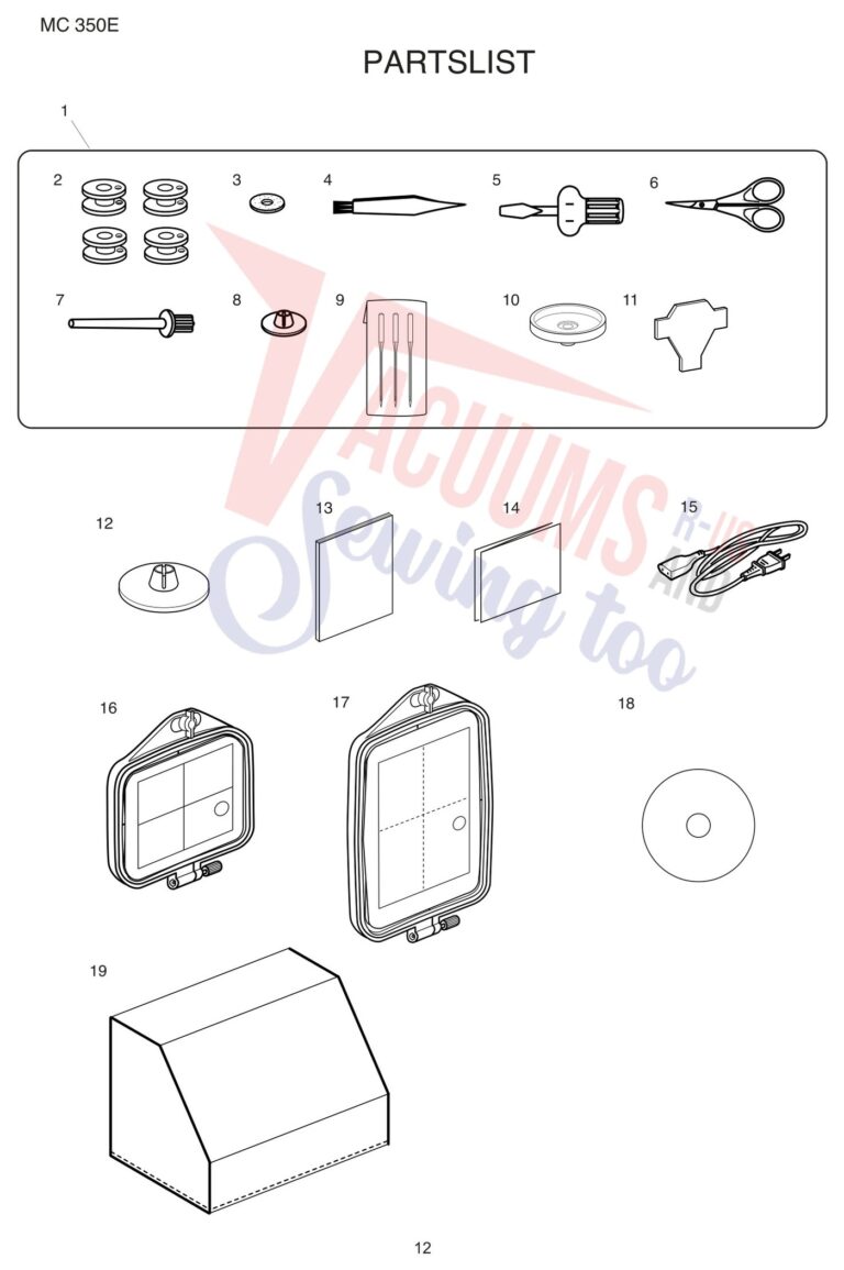Janome 350E schematic page 4 preview