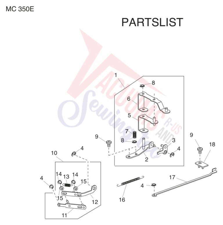 Janome 350E schematic page 6 preview