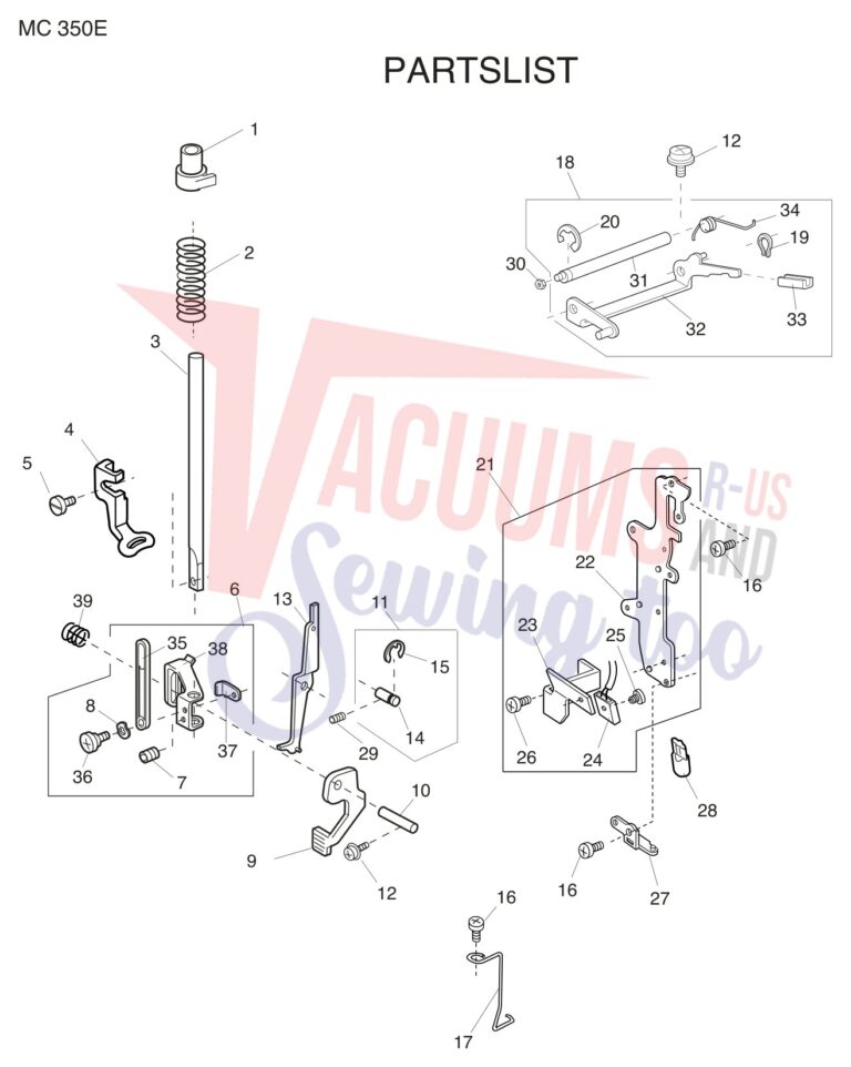 Janome 350E schematic page 7 preview