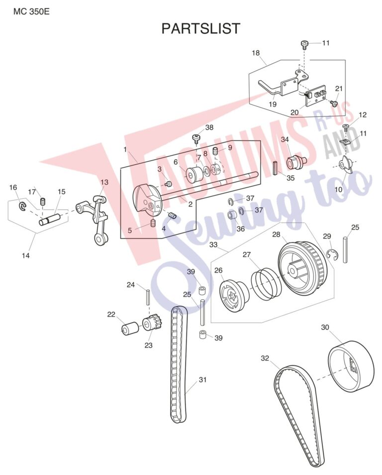 Janome 350E schematic page 8 preview