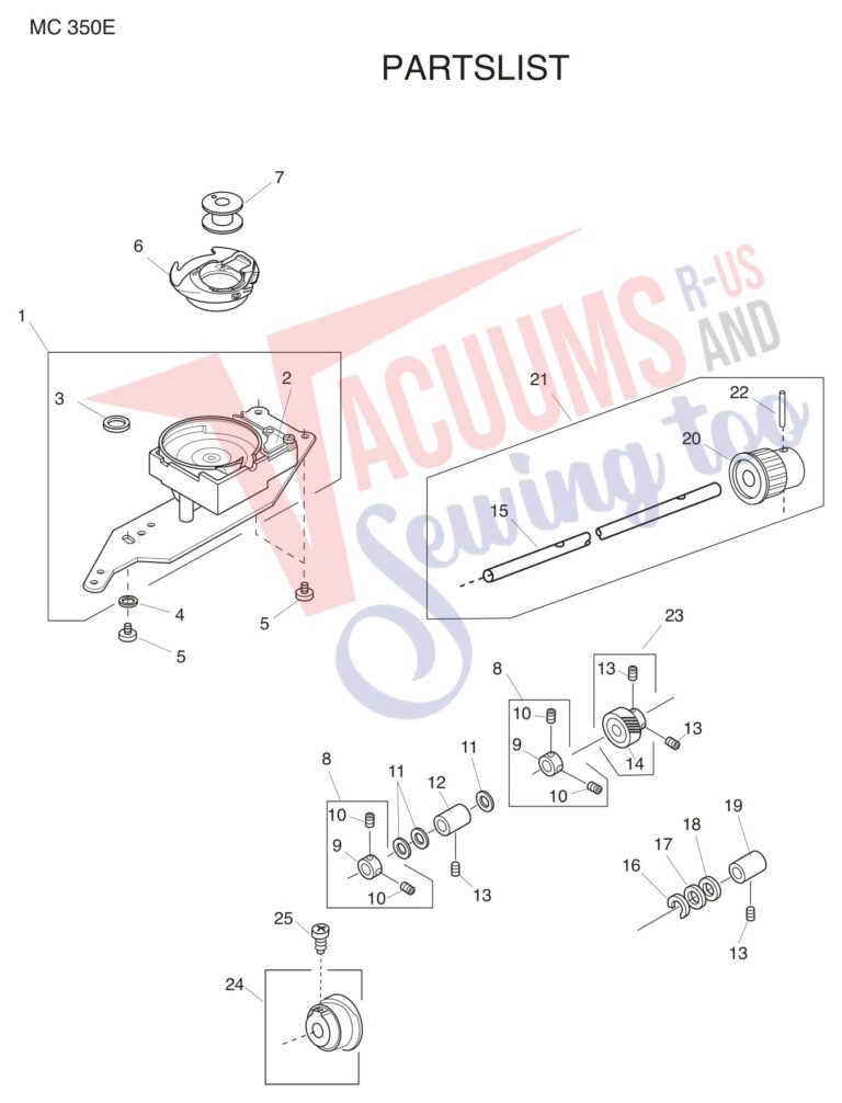 Janome 350E schematic page 9 preview