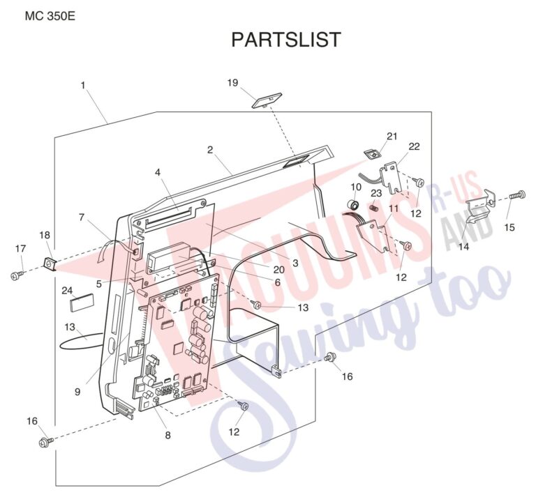 Janome 350E schematic page 10 preview