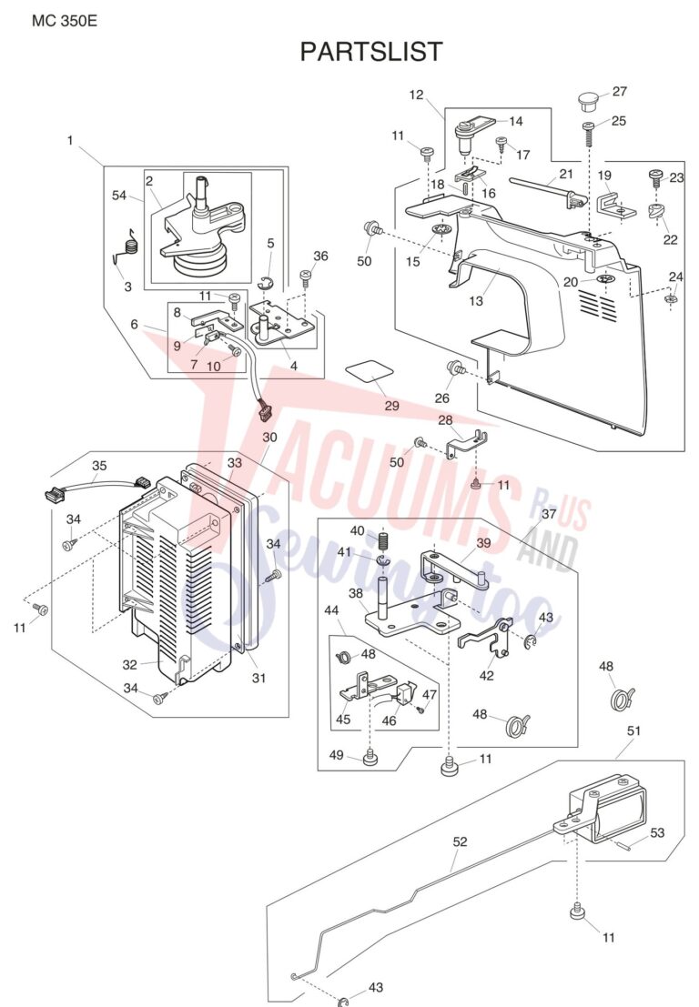 Janome 350E schematic page 11 preview