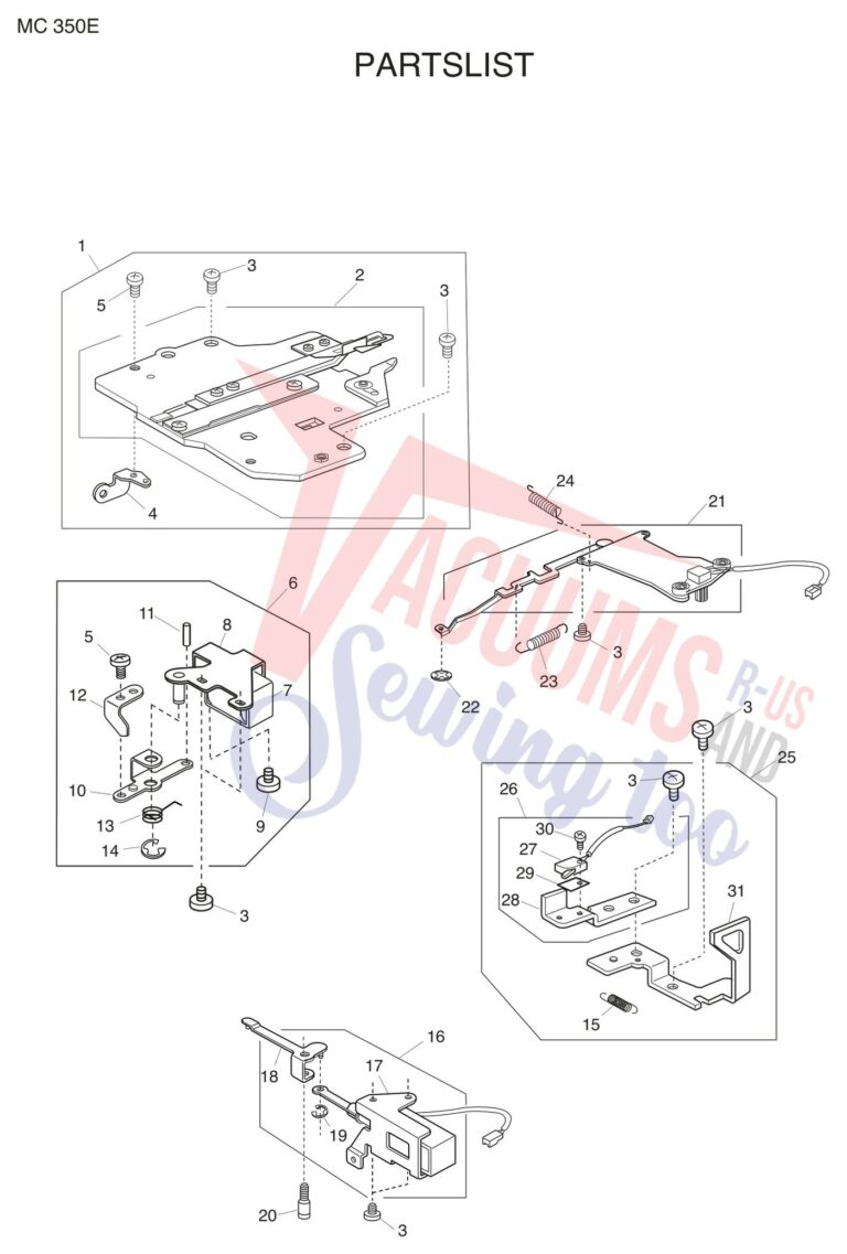 Janome 350E schematic page 12 preview