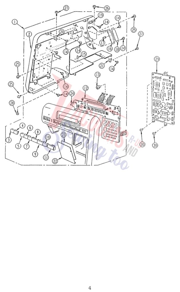 Dirt Devil 4000 exploded schematic diagram (page 4)