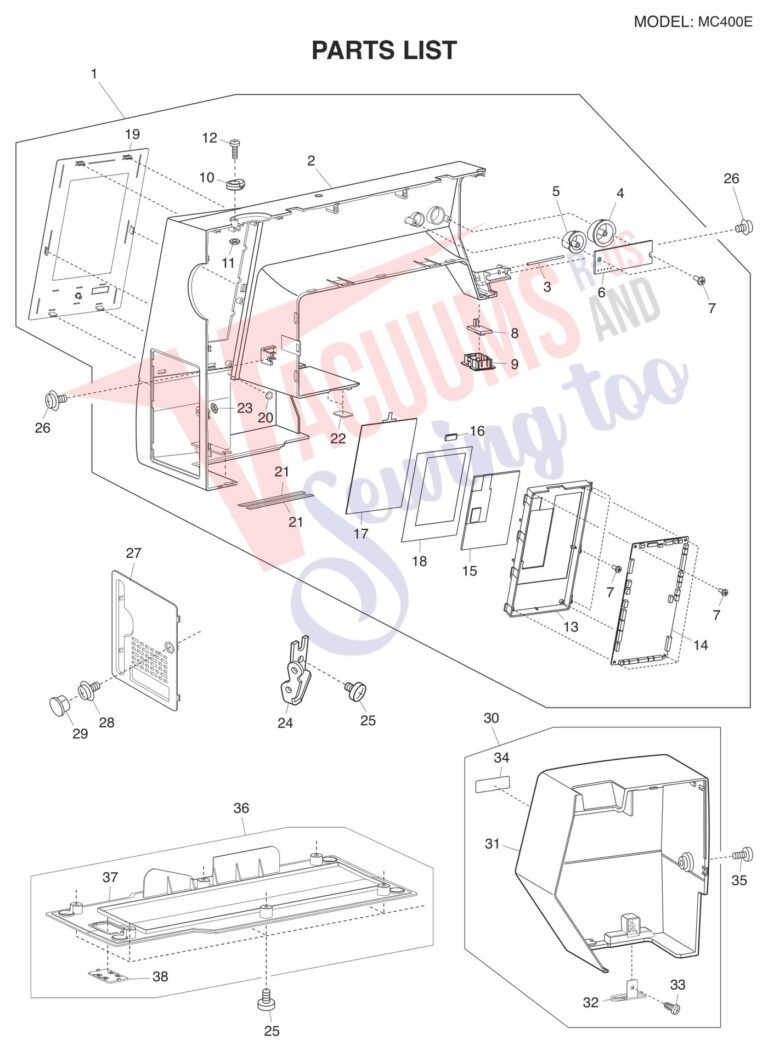 Janome 400E schematic page 1 preview