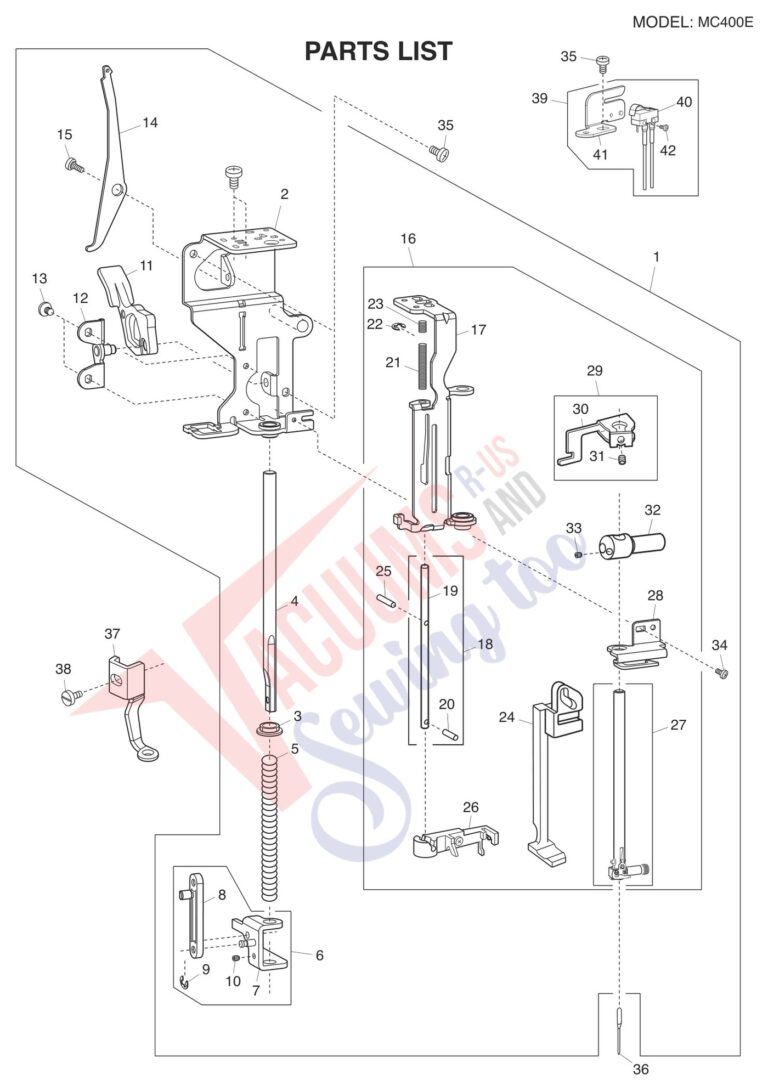 Janome 400E schematic page 5 preview