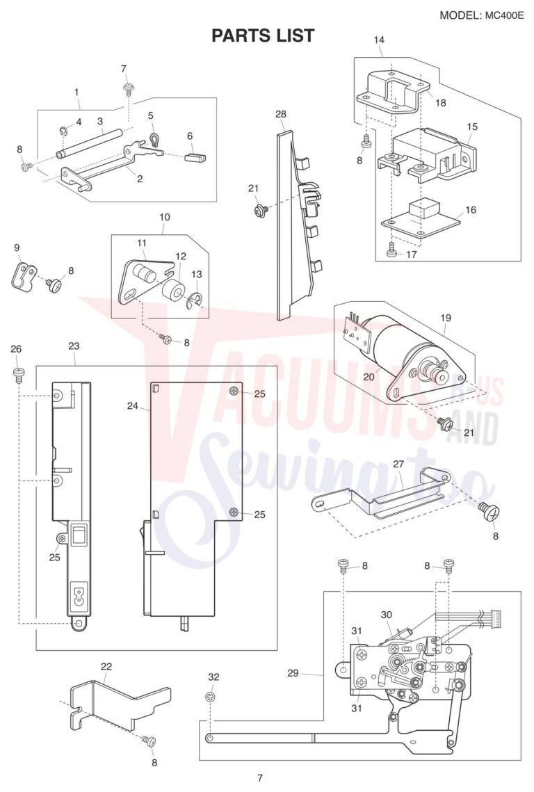 Janome 400E schematic page 9 preview