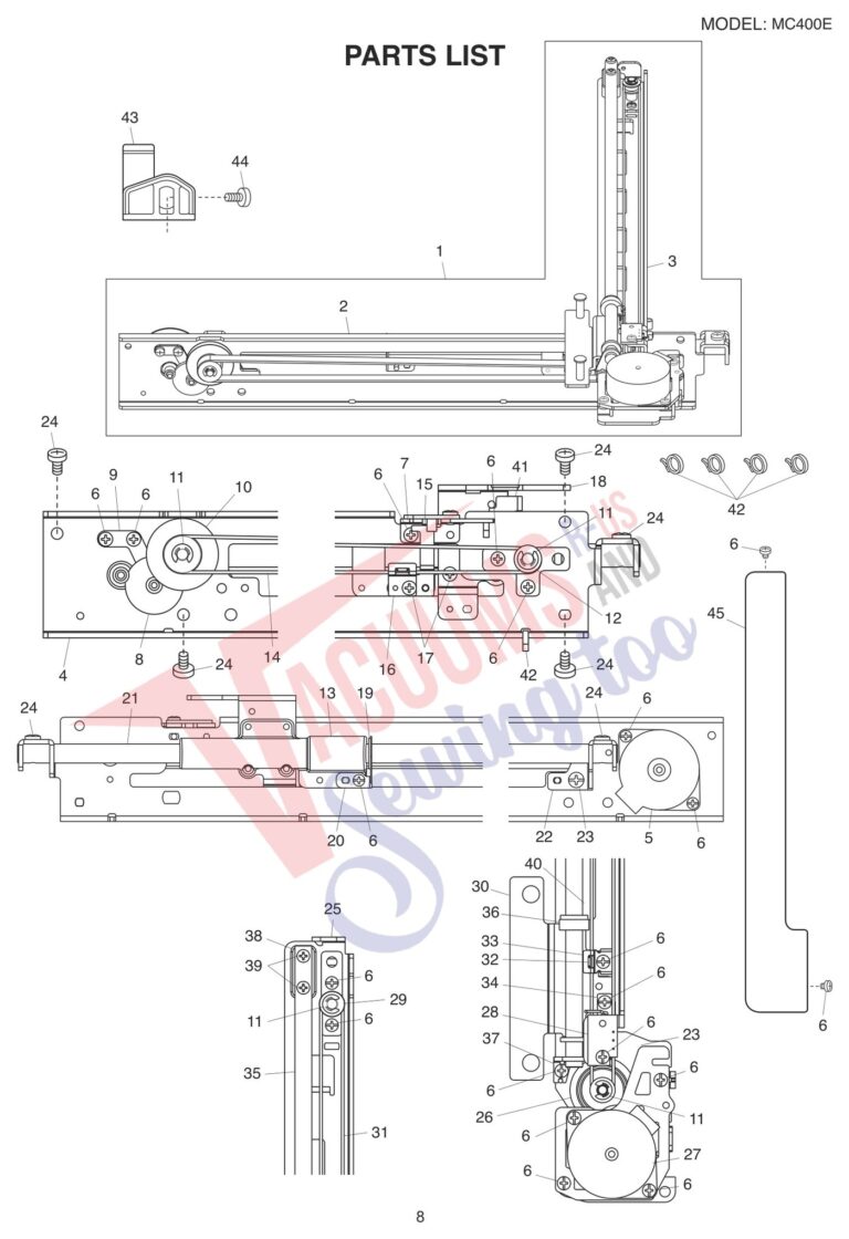 Janome 400E schematic page 10 preview