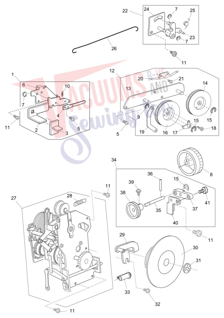 Janome 4045LX schematic page 6 preview