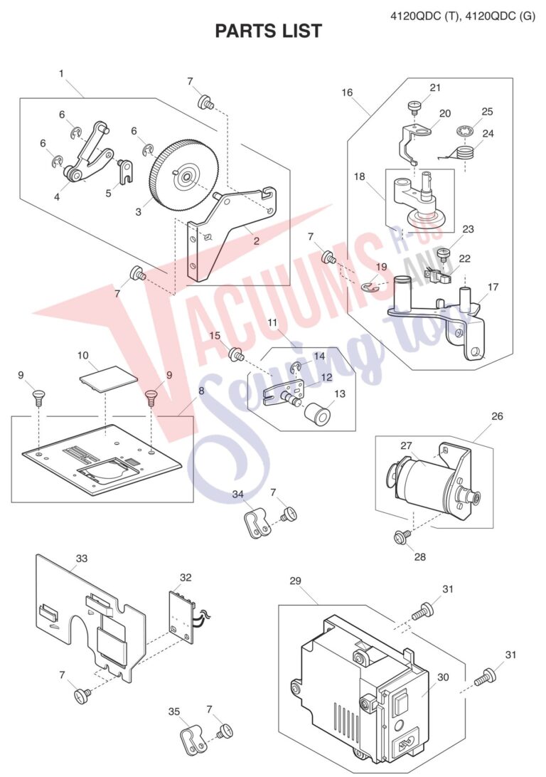 Janome 4120QDC-T schematic page 4 preview
