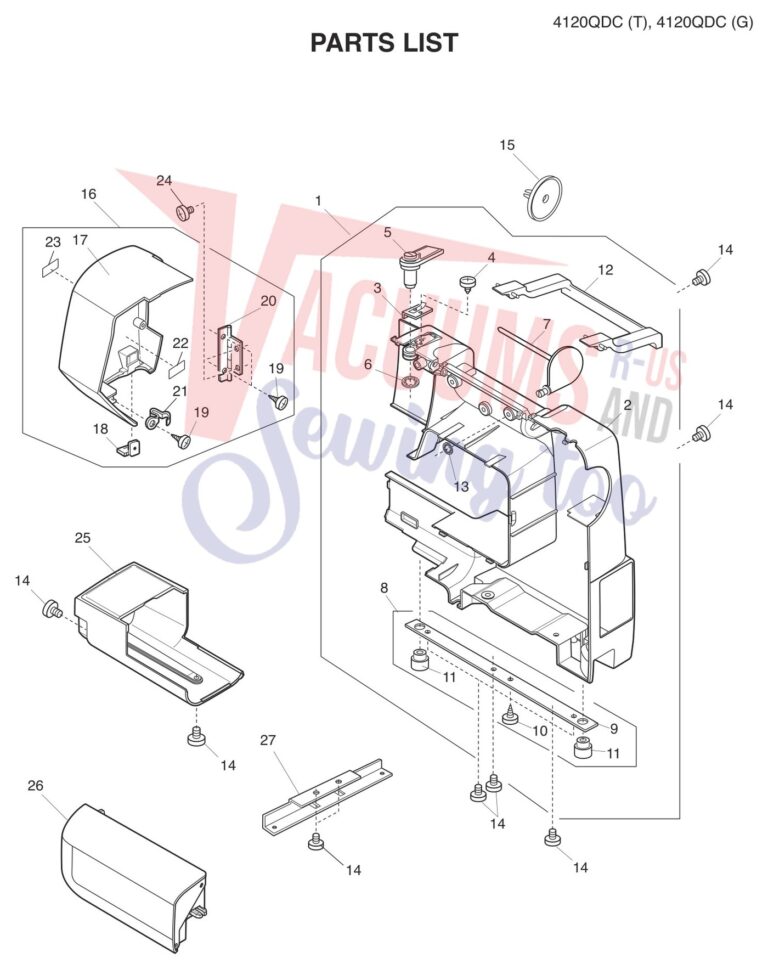 Janome 4120QDC-T schematic page 5 preview