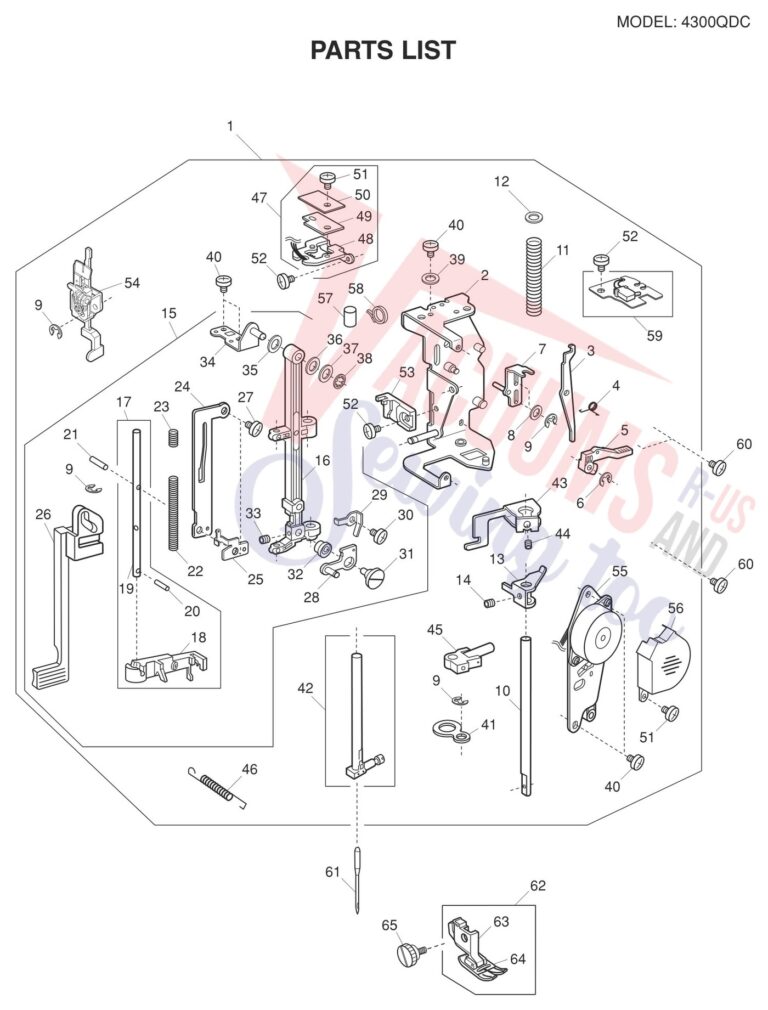 Janome 4300QDC-B schematic page 2 preview