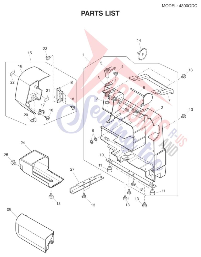 Janome 4300QDC-B schematic page 5 preview