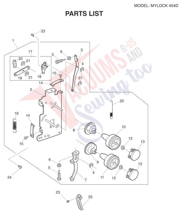 Janome 454D schematic page 2 preview