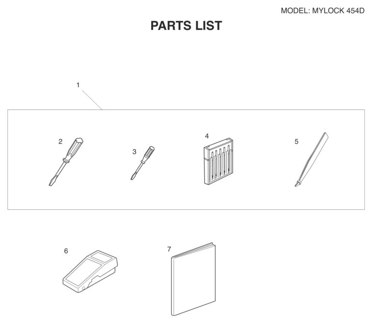 Janome 454D schematic page 3 preview