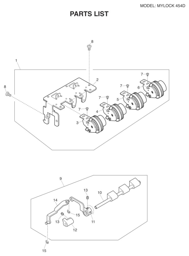 Janome 454D schematic page 6 preview