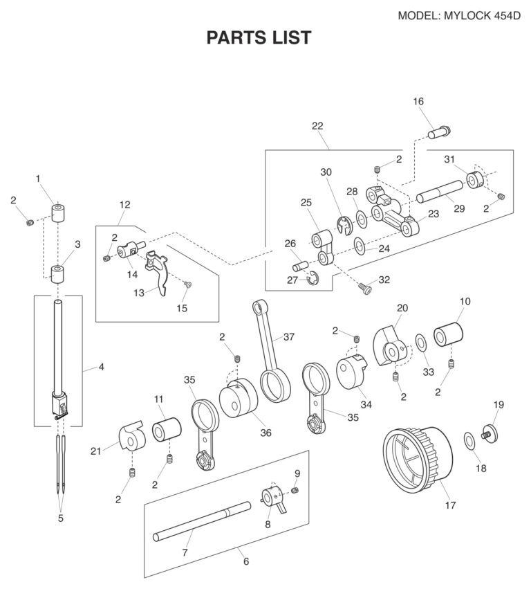 Janome 454D schematic page 10 preview