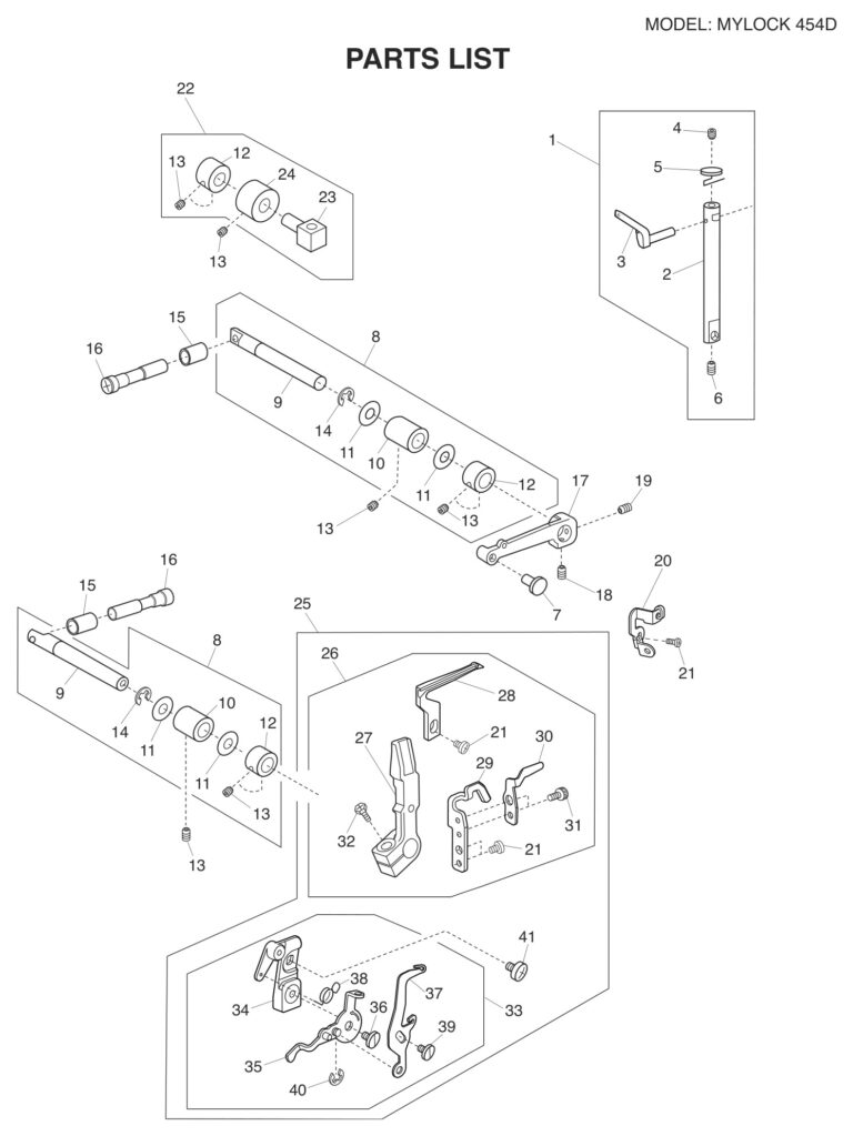 Janome 454D schematic page 11 preview