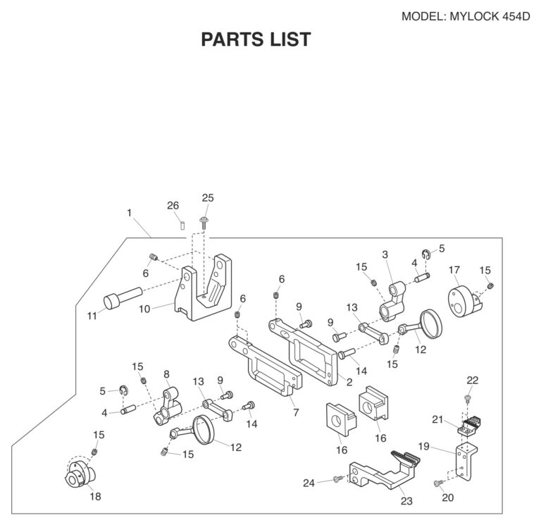 Janome 454D schematic page 13 preview