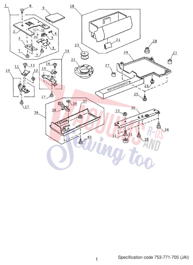 Janome 4618LE schematic page 1 preview