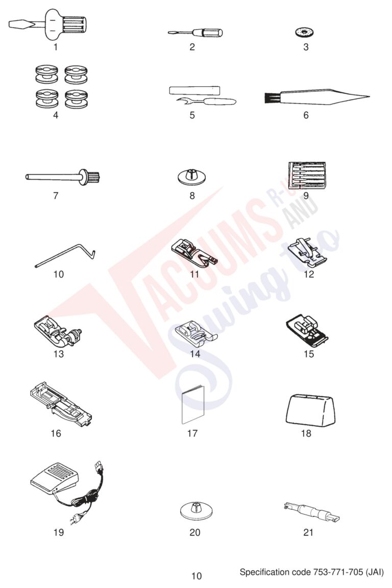 Janome 4618LE schematic page 2 preview