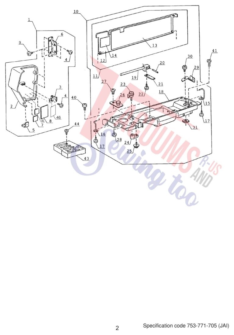 Janome 4618LE schematic page 3 preview