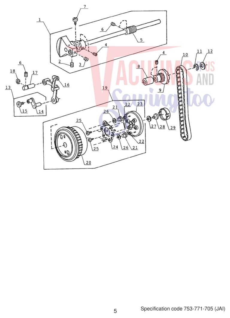 Janome 4618LE schematic page 6 preview