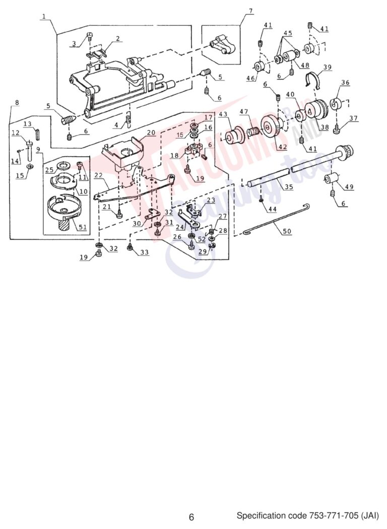Janome 4618LE schematic page 7 preview