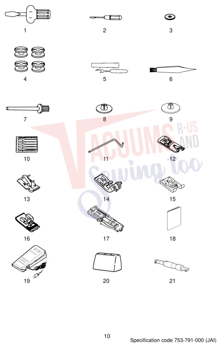 Janome 4623LE schematic page 2 preview
