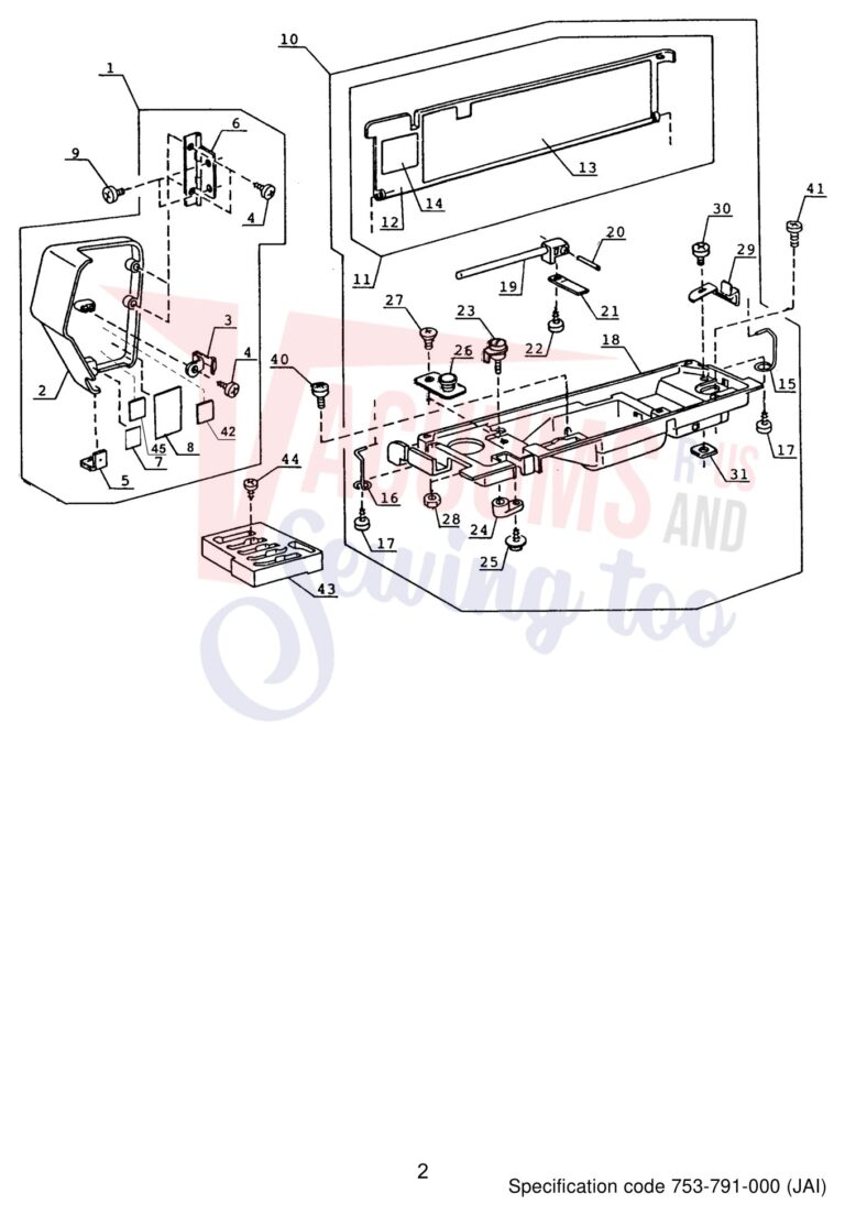 Janome 4623LE schematic page 3 preview