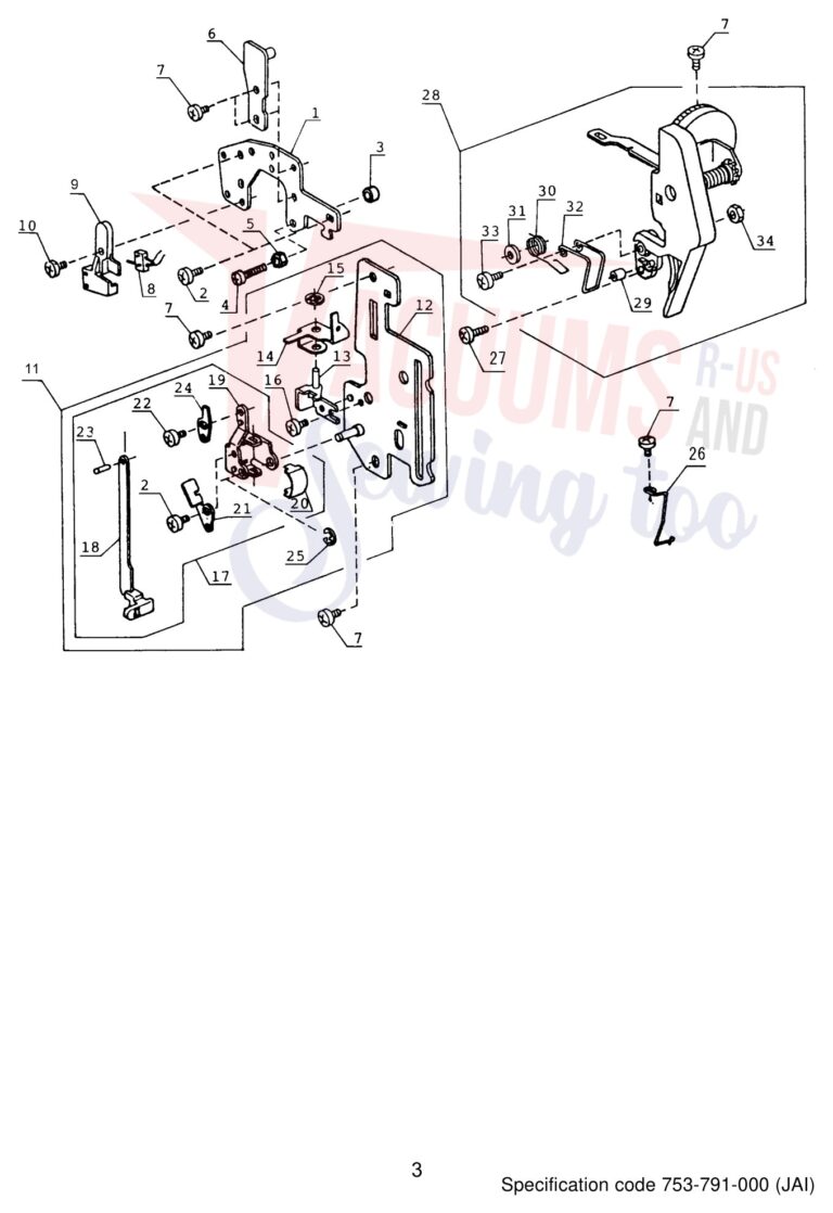 Janome 4623LE schematic page 4 preview