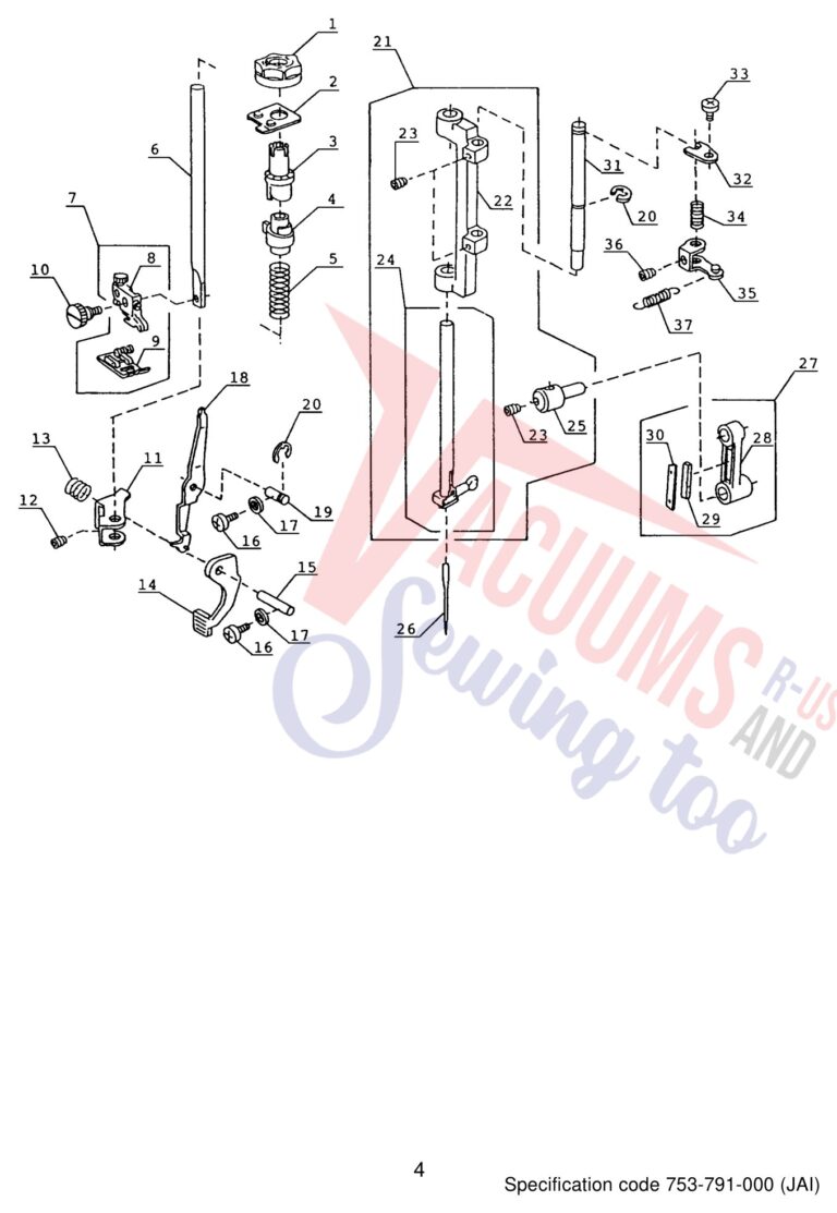 Janome 4623LE schematic page 5 preview