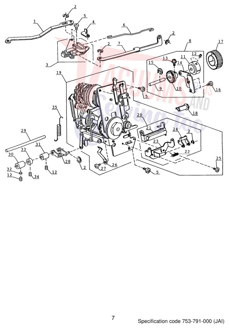 Janome 4623LE schematic page 8 preview