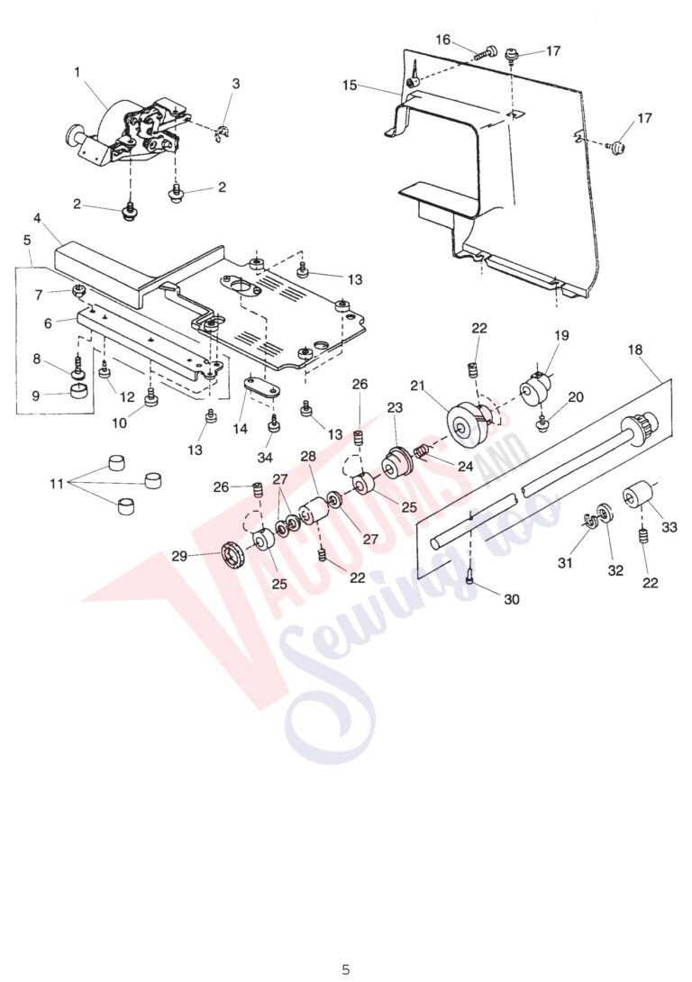 Janome 4800 schematic page 5 preview