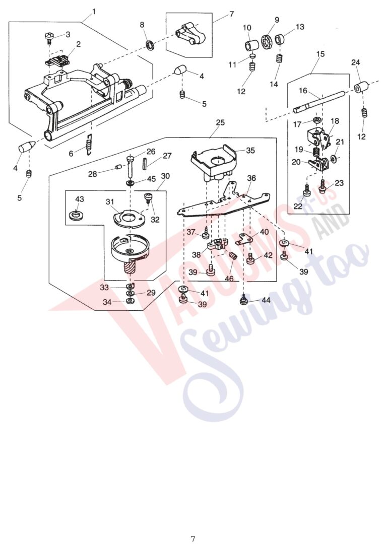 Janome 4800 schematic page 7 preview