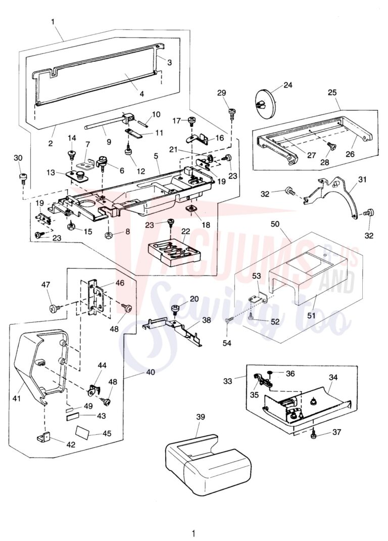 Janome 4800QC schematic page 1 preview
