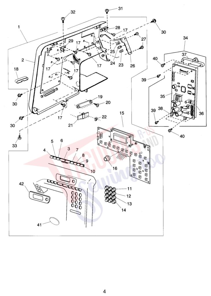 Janome 4800QC exploded schematic diagram (page 4)