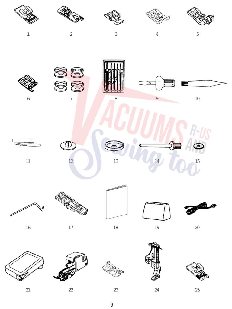 Janome 4800QC schematic page 9 preview