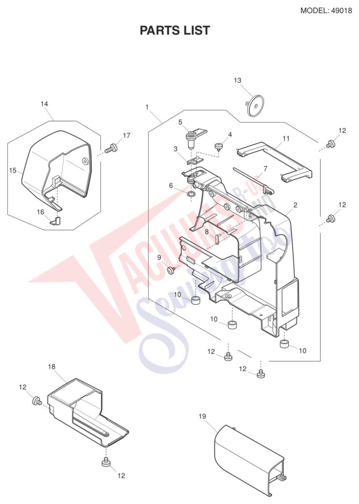 Janome 49018 exploded schematic diagram (page 5)