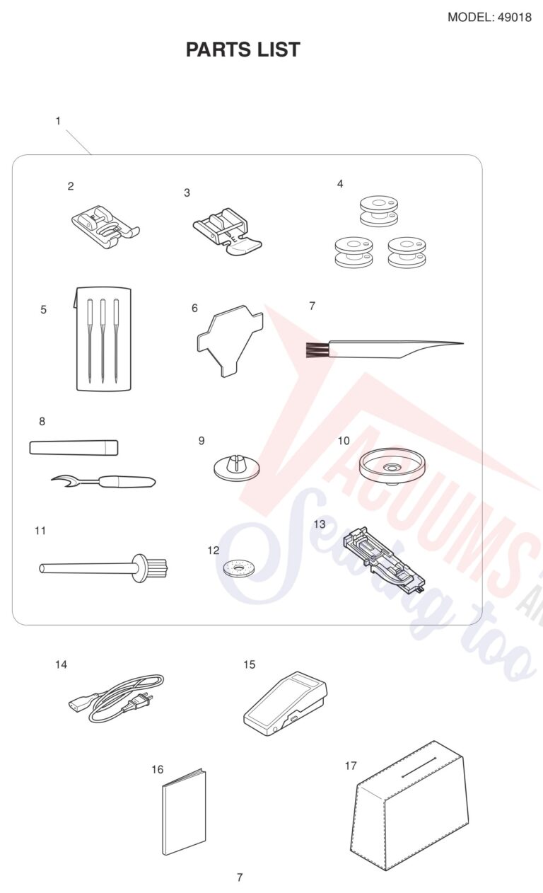 Janome 49018 schematic page 7 preview