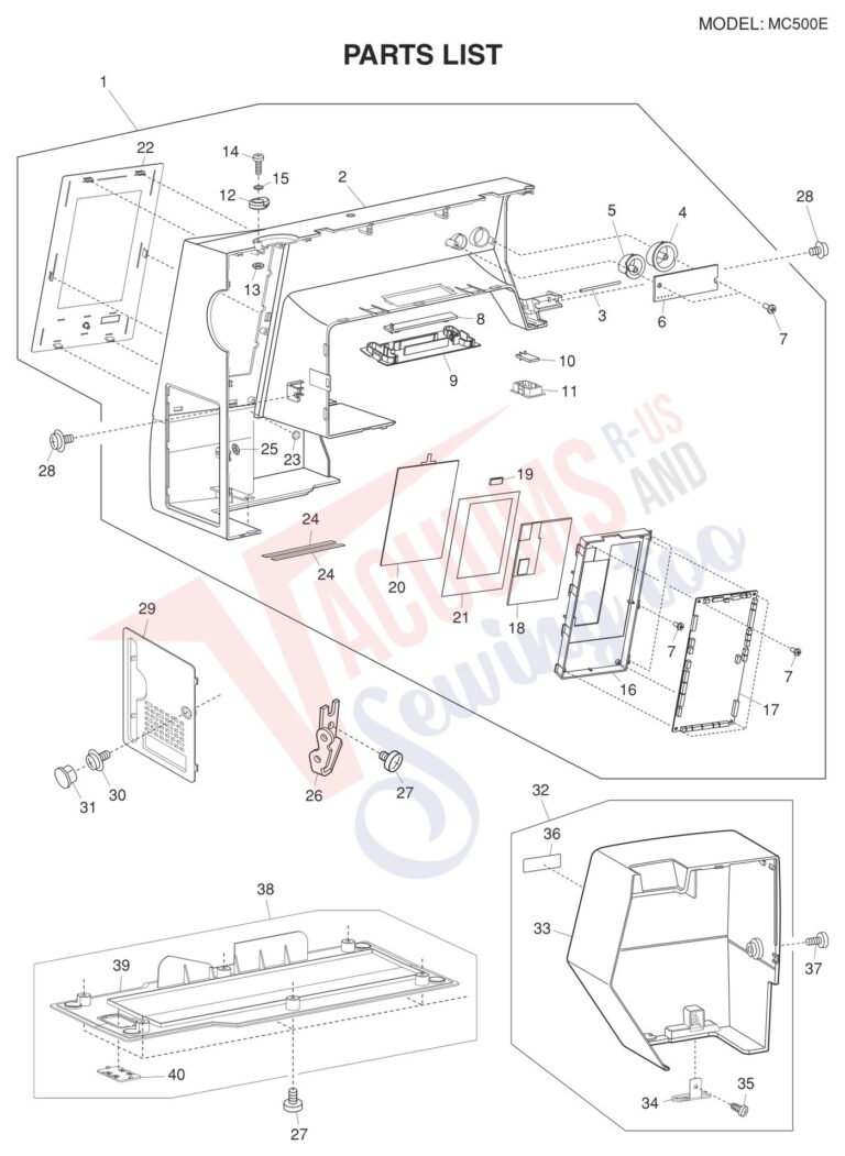 Janome 500E schematic page 1 preview