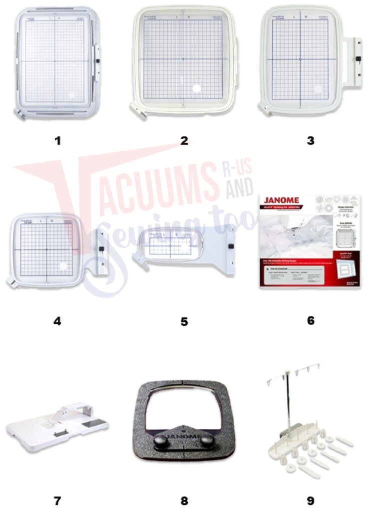 Janome 500E exploded schematic diagram (page 2)