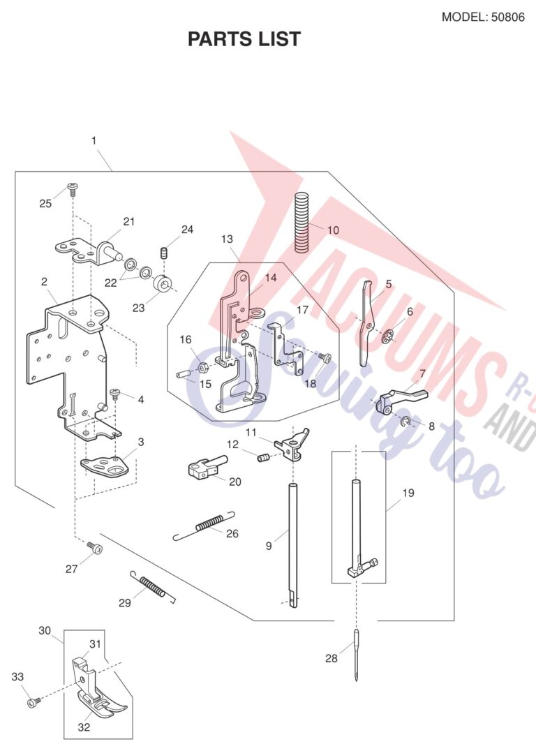 Janome 50806 schematic page 2 preview