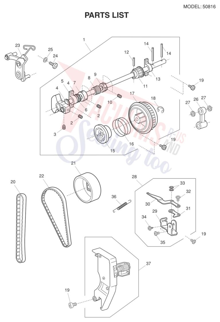 Janome 50816 schematic page 1 preview