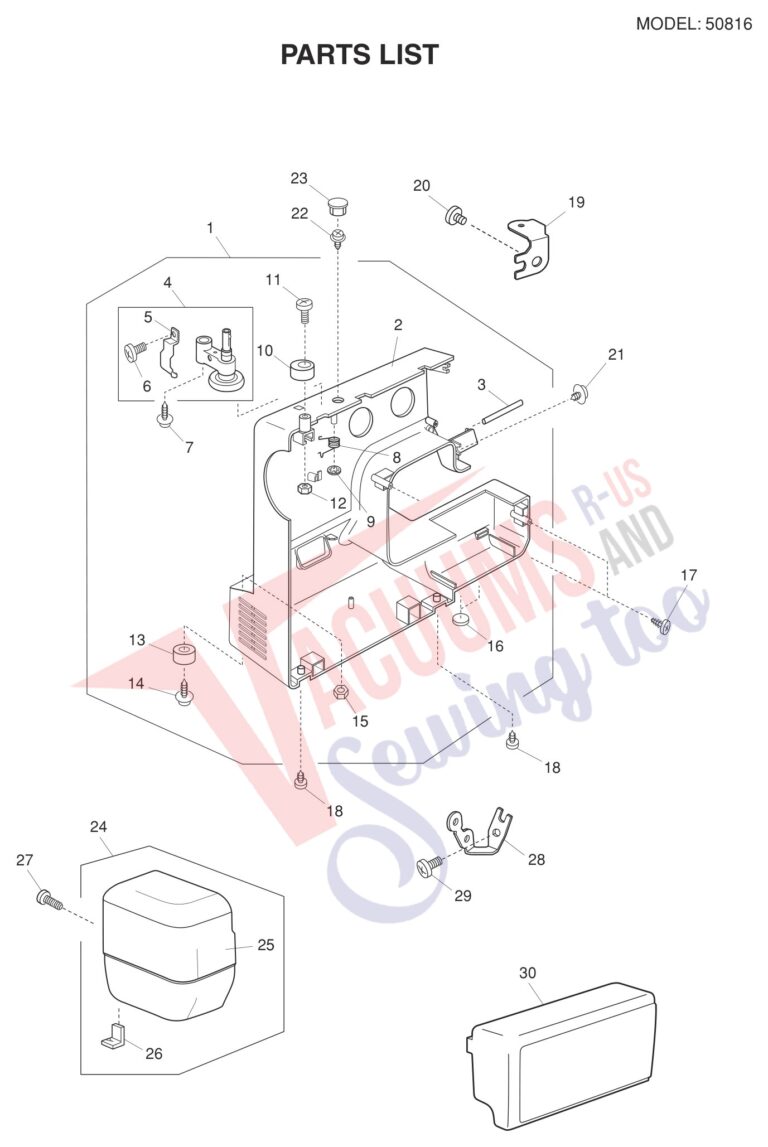 Janome 50816 schematic page 6 preview