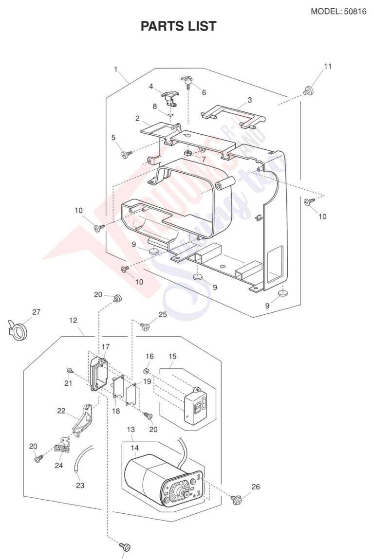 Janome 50816 schematic page 7 preview