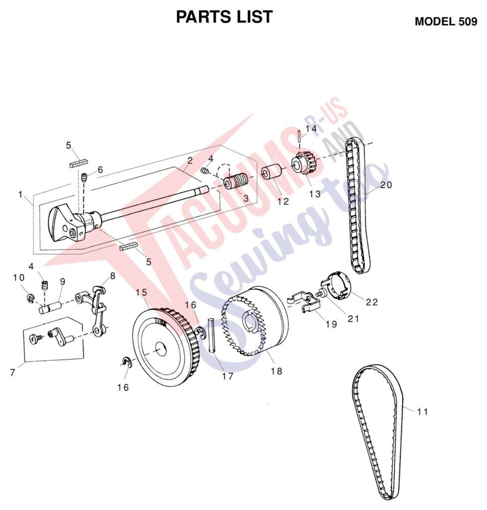 Kirby 509 exploded schematic diagram (page 8)